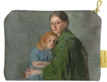 Kosmetyczka mini Portret kobiety z małą dziewczynką (Matka z dzieckiem) Olga Boznańska