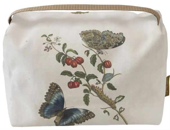 Kosmetyczka kuferek Great Blue Butterflies and Red Fruits Maria Sibylla Merian
