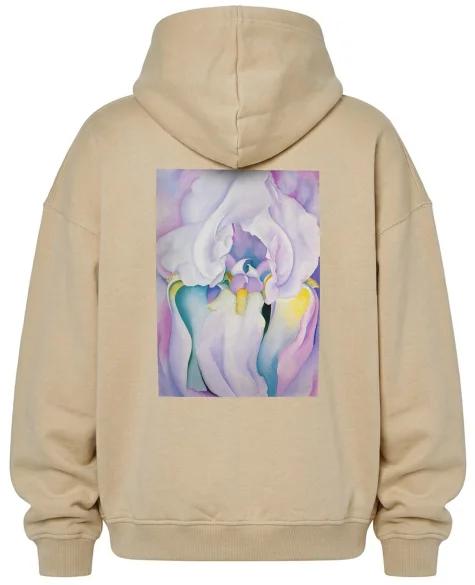 Bluza oversize Biały irys Georgia O’Keeffe