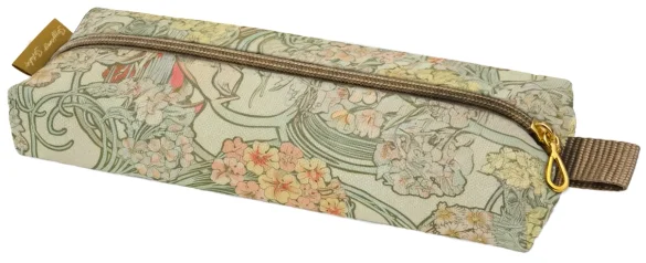 Piórnik szkolny prostokątny Langage des fleurs (Język kwiatów) Alfons Mucha