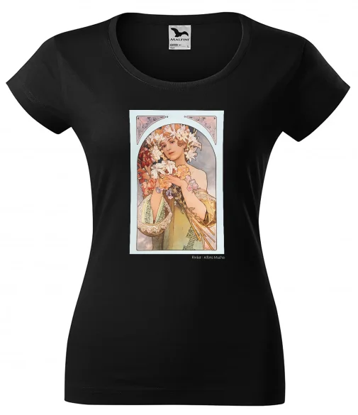 Bluzka damska Kwiat Alfons Mucha