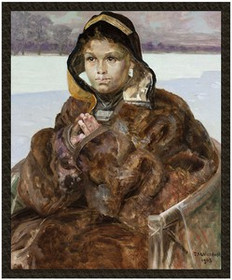 Naszywka Modląca się dziewczynka Jacek Malczewski