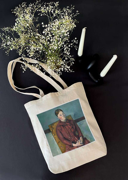 Torba z naszywką Madame Cezanne w żółtym fotelu Paul Cezanne