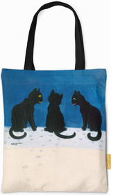 Torba na ramię Czarne koty na śniegu Louis Wain