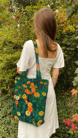 Torba na ramię shopper Marigolds Koloman Moser