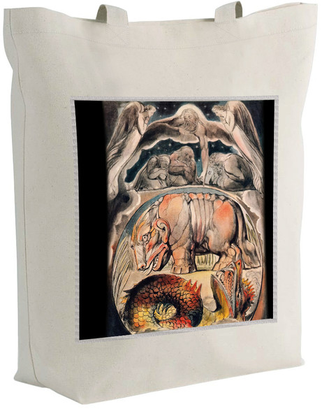 Torba z naszywką Behemoth i lewiatan William Blake