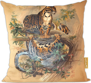 Poduszka The Clouded Tiger Joseph Wolf