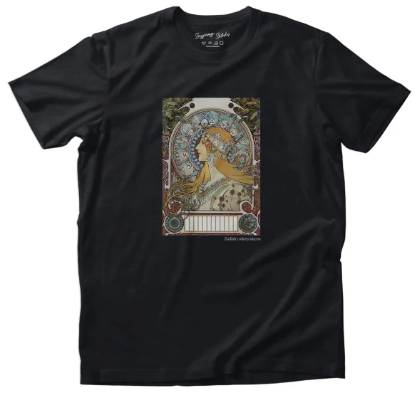 Koszulka z nadrukiem Zodiak Alfons Mucha