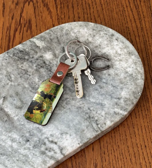 Brelok Rybacy brodzący w wodzie Leon Wyczółkowski