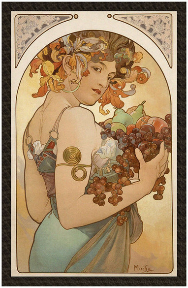 Naszywka Fruit (Owoc) Alfons Mucha