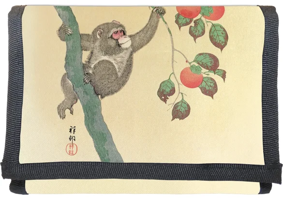 Portfel Małpa na drzewie persymonowym Ohara Koson