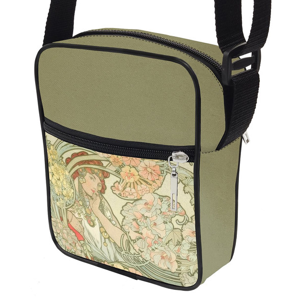 Torba listonoszka Byzantine – projekt tkaniny Alfons Mucha