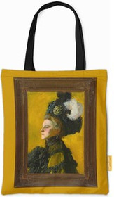 Torba na ramię Portret żony artysty Jadwigi na żółtym tle Józef Mehoffer