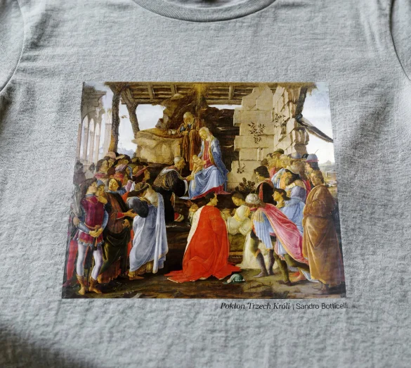 Koszulka z nadrukiem Pokłon Trzech Króli Sandro Botticelli