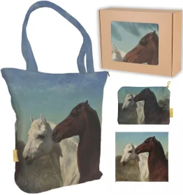 Zestaw prezentowy Rosa Bonheur Torba + Kosmetyczka + Ściereczka