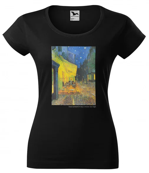 Bluzka damska Taras kawiarni w nocy Vincent Van Gogh