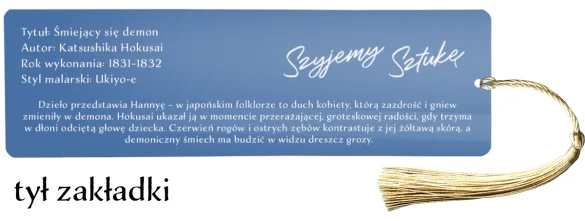 Zakładka do książki Śmiejący się Demon Katsushika Hokusai