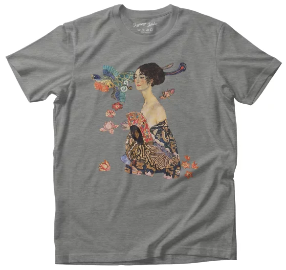 Koszulka Dama z wachlarzem Gustav Klimt