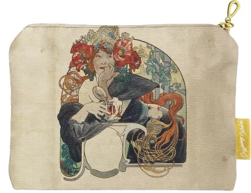 Kosmetyczka mini Bières De La Meuse (Piwo z mezy) Alfons Mucha