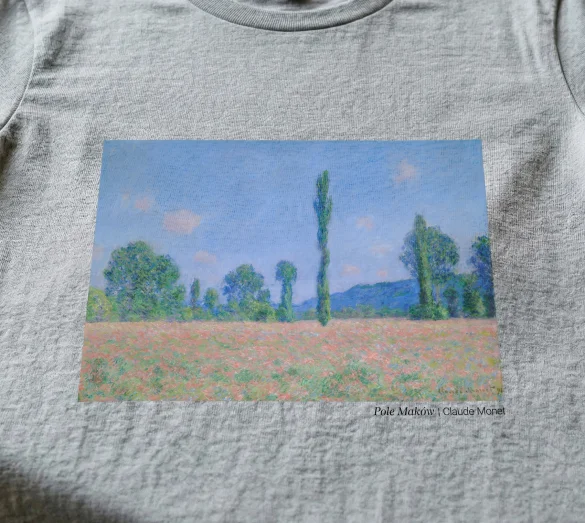 Koszulka z nadrukiem Pole Maków Claude Monet