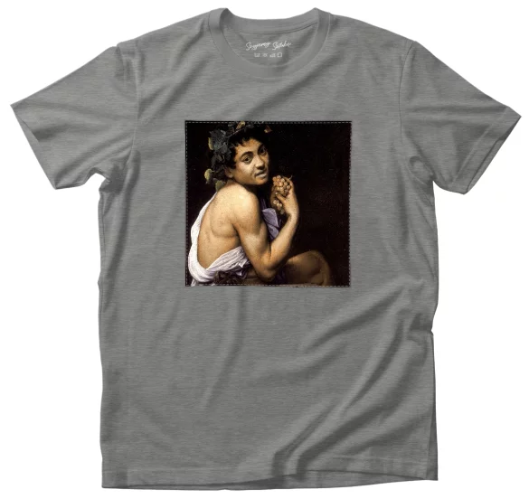 Koszulka z naszywką Chory Bachus Caravaggio