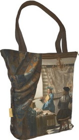Torba na ramię shopper Alegoria Malarstwa Jan Vermeer