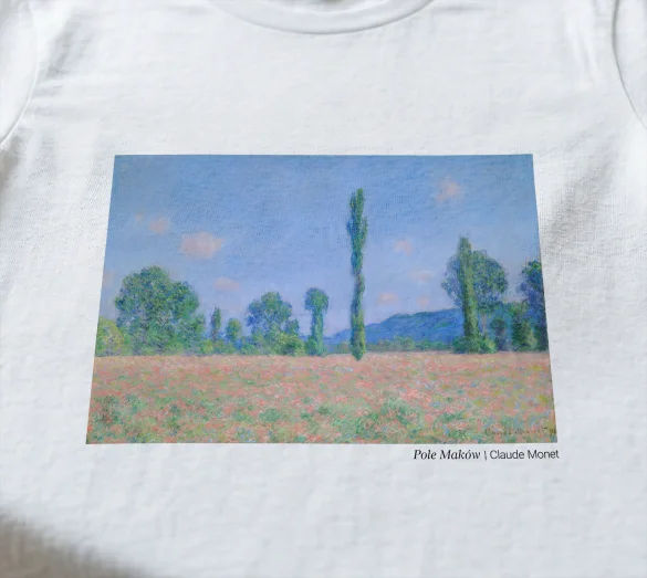 Koszulka z nadrukiem Pole Maków Claude Monet