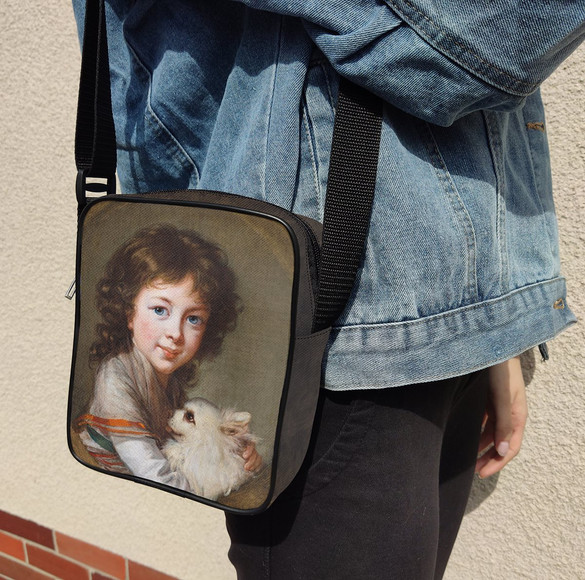 Torba listonoszka Portret Elżbiety Mniszchówny z pieskiem Élisabeth Vigée-Lebrun