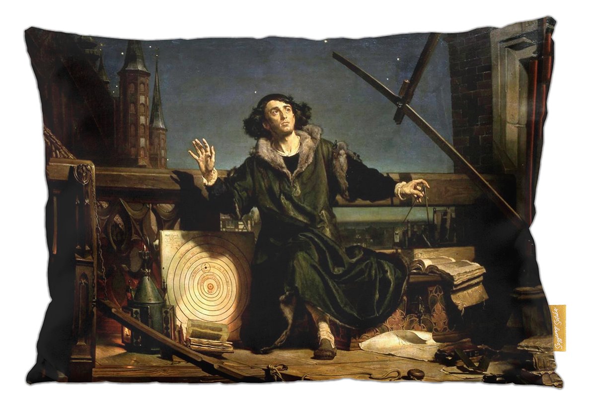 Poduszka dekoracyjna na prezent z obrazem Astronom Kopernik, czyli rozmowa z Bogiem Jan Matejko Szyjemy Sztukę