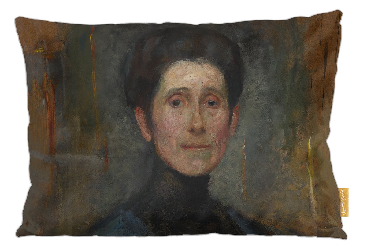 Poduszka dekoracyjna na prezent z obrazem Self-portrait (1906) Olga Boznańska Szyjemy Sztukę