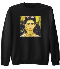 Bluza z naszywką Autoportret z cierniowym naszyjnikiem i kolibrem Frida Kahlo