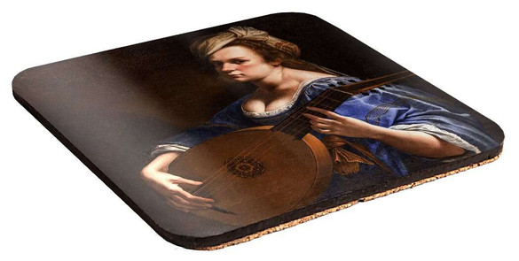 Podkładka pod kubek Autoportret jako lutnistka Artemisia Gentileschi