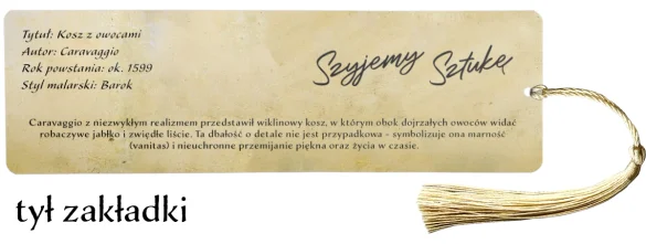 Zakładka do książki Kosz z owocami Caravaggio