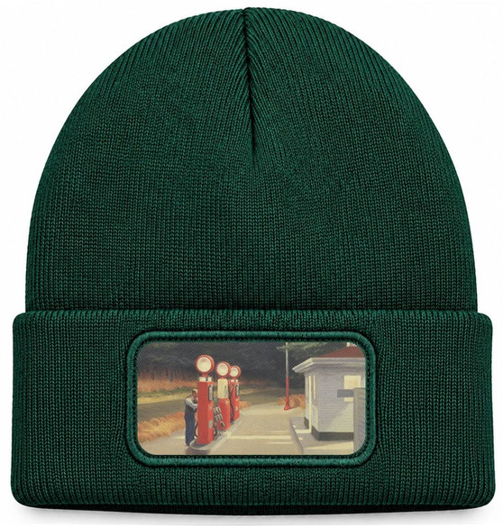 Czapka zimowa Benzyna Edward Hopper – zielona