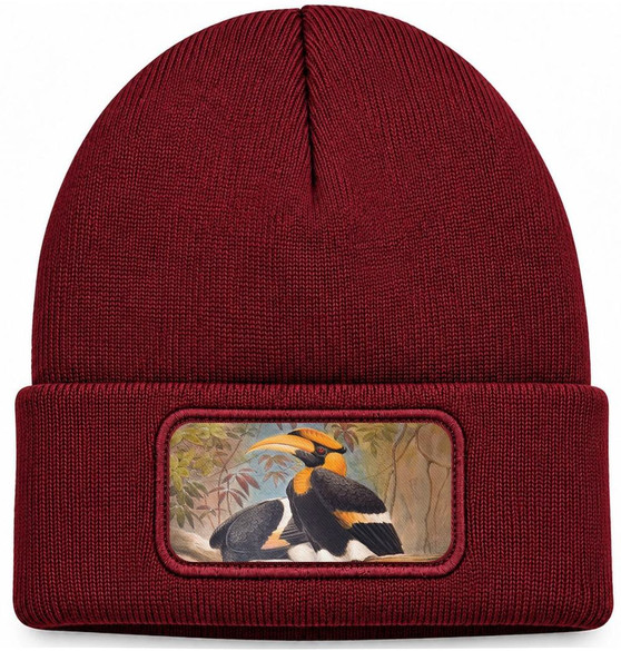 Czapka zimowa Concave casque Hornbill Joseph Wolf – bordowa