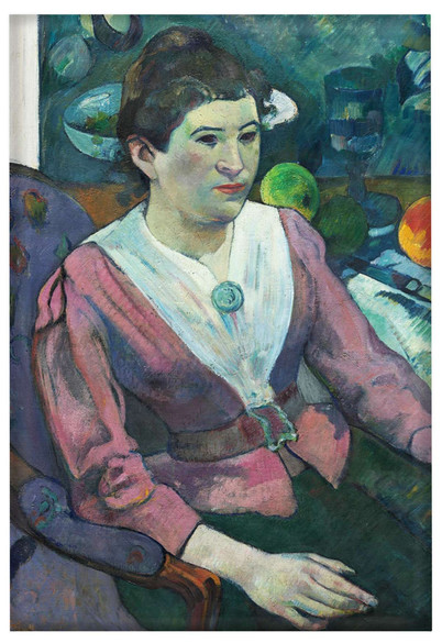 Magnes Kobieta na tle martwej natury, Cezanne Paul Gauguin