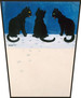 Ekran Czarne koty na śniegu Louis Wain