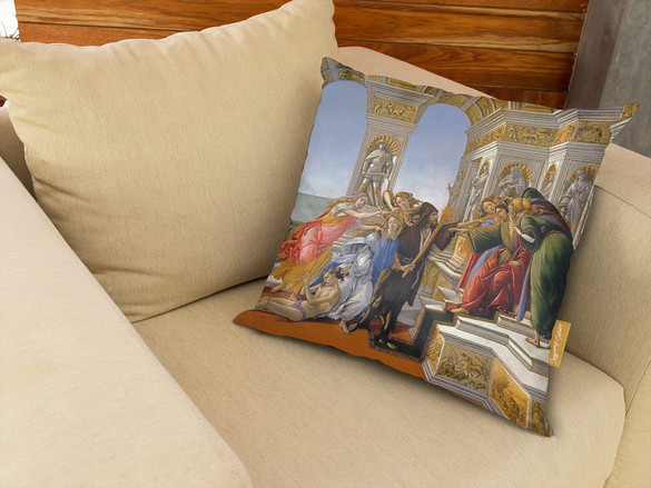 Poduszka Oszczerstwo według Apellesa Sandro Botticelli