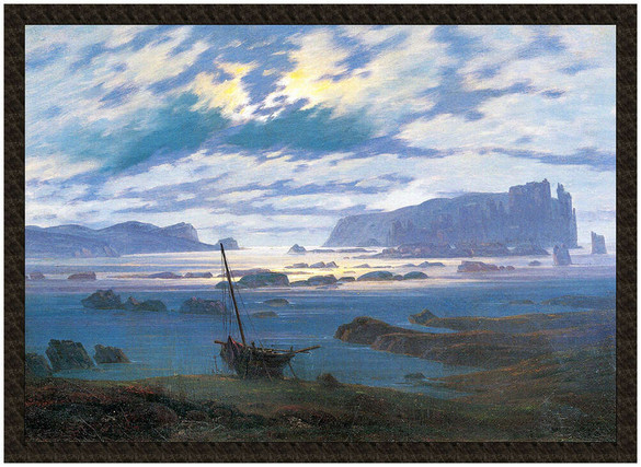 Naszywka Morze Północne w świetle księżyca Caspar David Friedrich