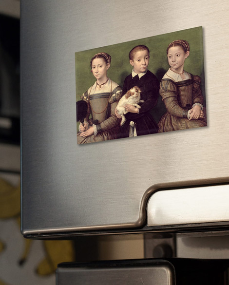 Magnes Troje dzieci z psem Sofonisba Anguissola