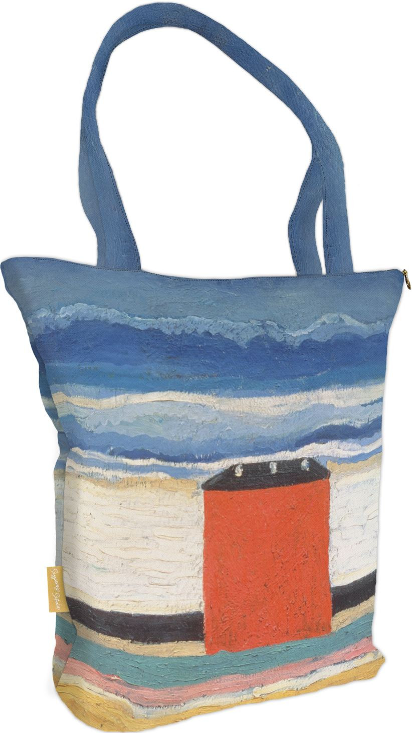 Torba na ramię shopper Czerwony Dom Kazimir Severinovich Malevich