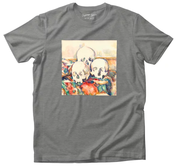 Koszulka z naszywką Trzy czaszki Paul Cezanne