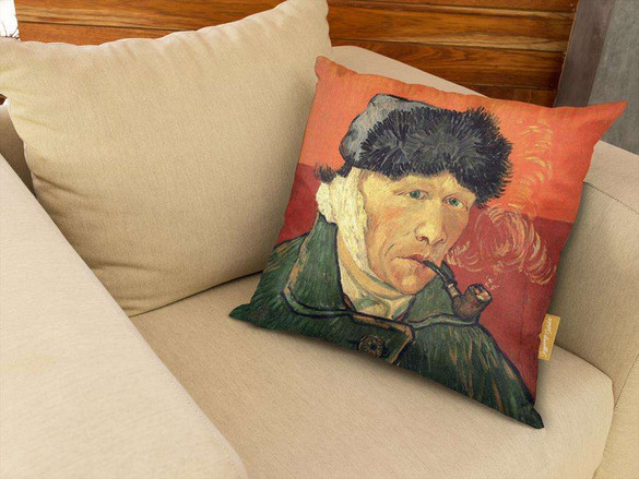 Poduszka Autoportret z zabandażowanym uchem Vincent Van Gogh