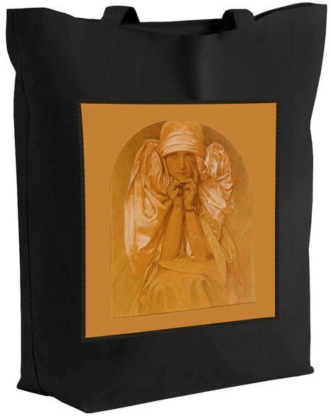 Torba z naszywką Portret córki Artysty – Jarosławy Alfons Mucha