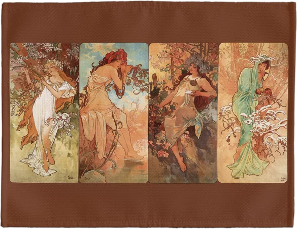 Podkładka na stół 4 pory roku Alfons Mucha