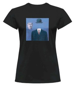 Bluzka damska z naszywką Pielgrzym René Magritte