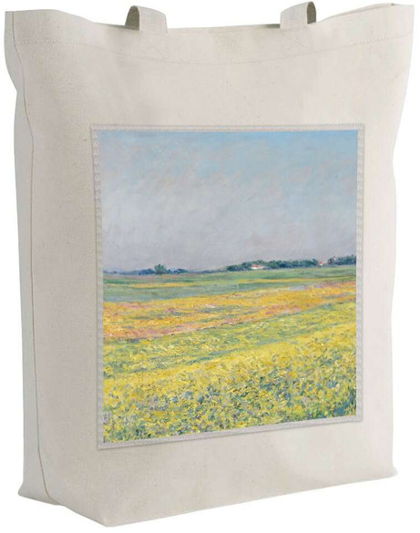 Torba z naszywką Równina Gennevilliers, żółte pola Gustave Caillebotte