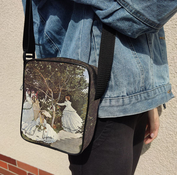 Torba Listonoszka Kobiety w ogrodzie Claude Monet