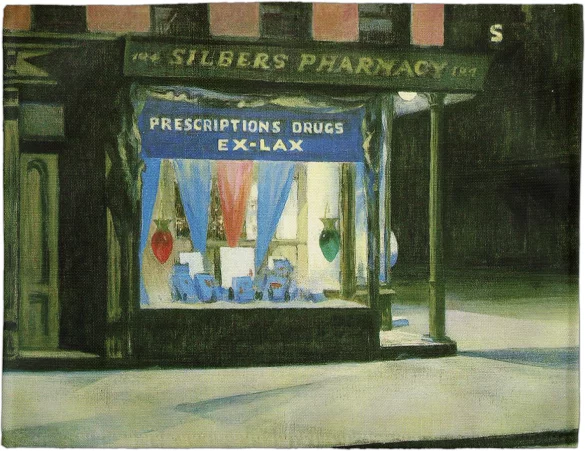 Podkładka na stół Apteka Edward Hopper