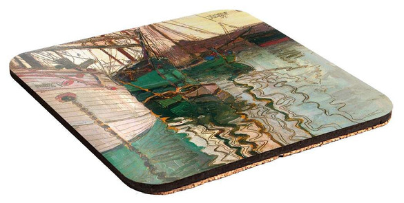 Podkładka pod kubek Port w Trieście Egon Schiele